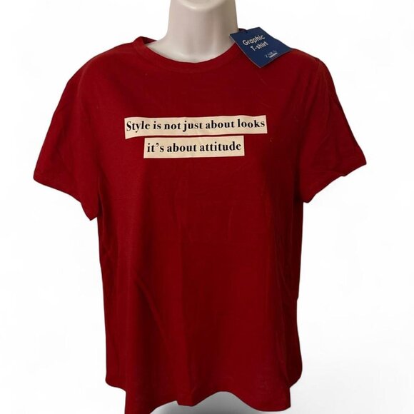 Zara Tops - Zara Women's Red T-shirt